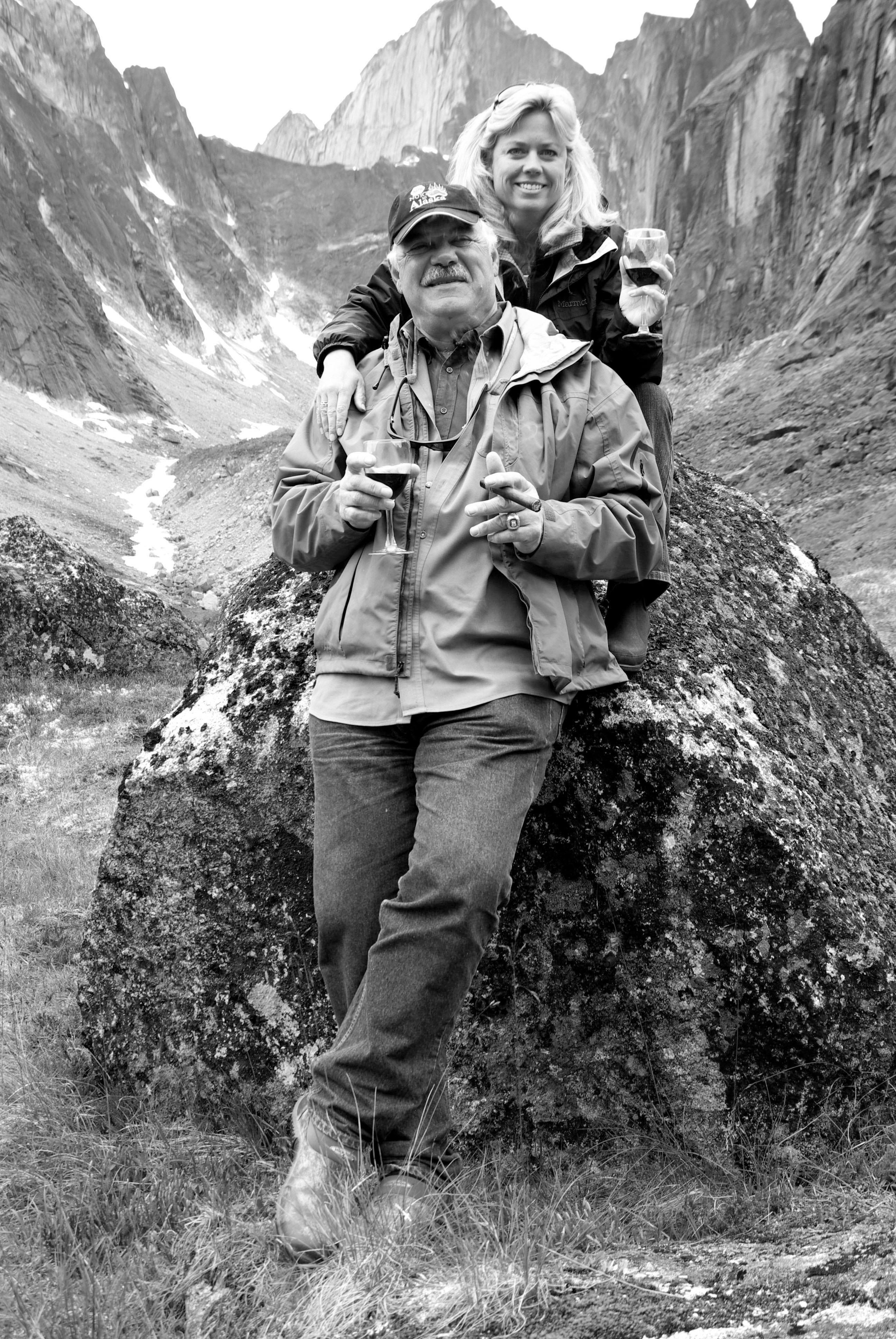 Stow native Larry Csonka with his life and business partner, Audrey Bradshaw, in Alaska. They own ZONK! Productions. Bradshaw orchestrates publicity, communications and marketing for Csonka, a member of the Pro Football Hall of Fame.