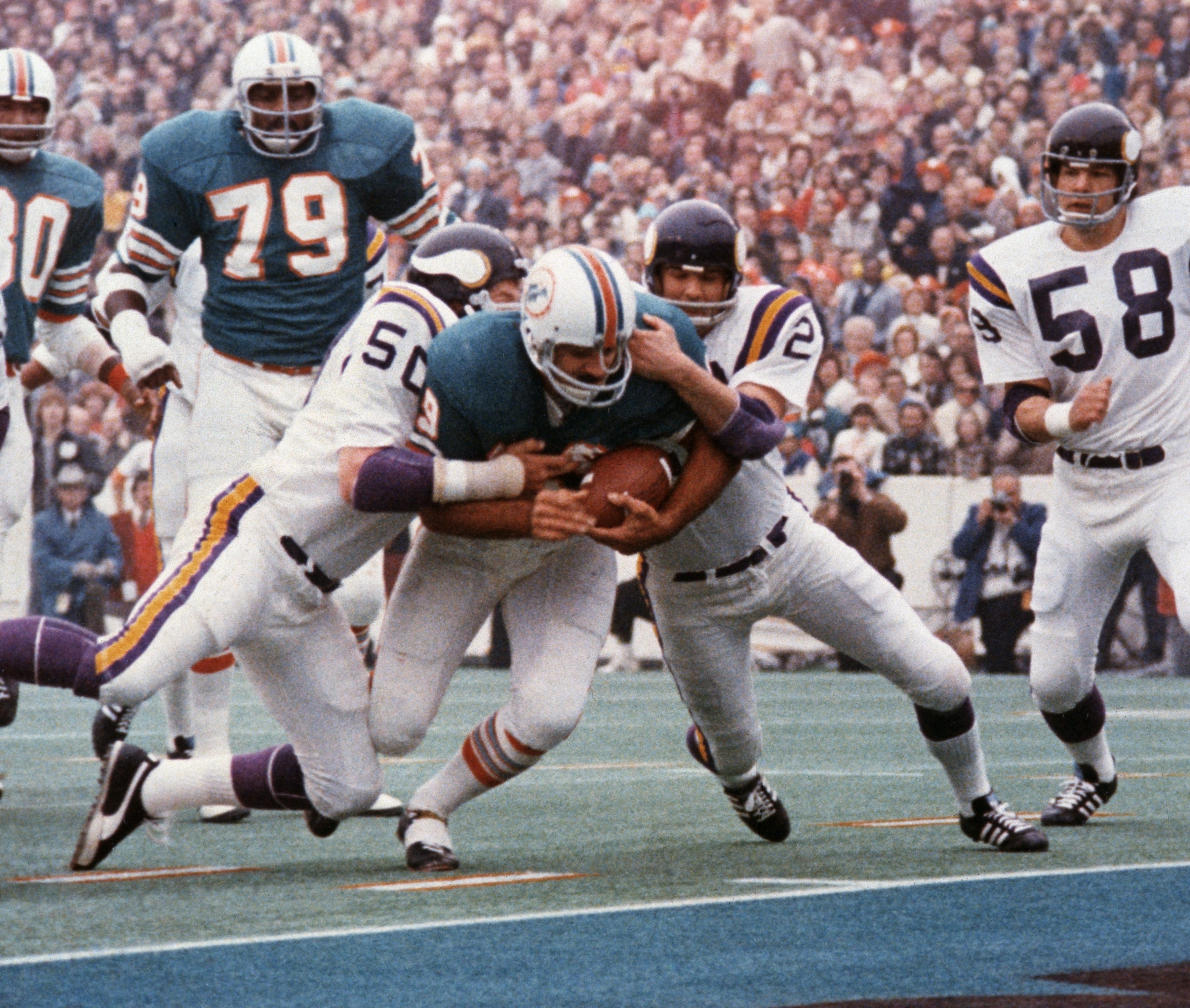 Miami Dolphins - Larry Csonka, 1968-1974, 1979, 6,737 yards