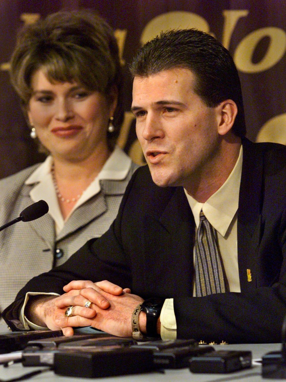 Steve Alford, who succeeded Tom Davis as the University of Iowa