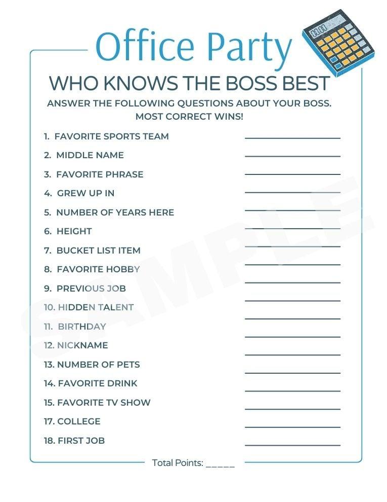 work party games for adults printable