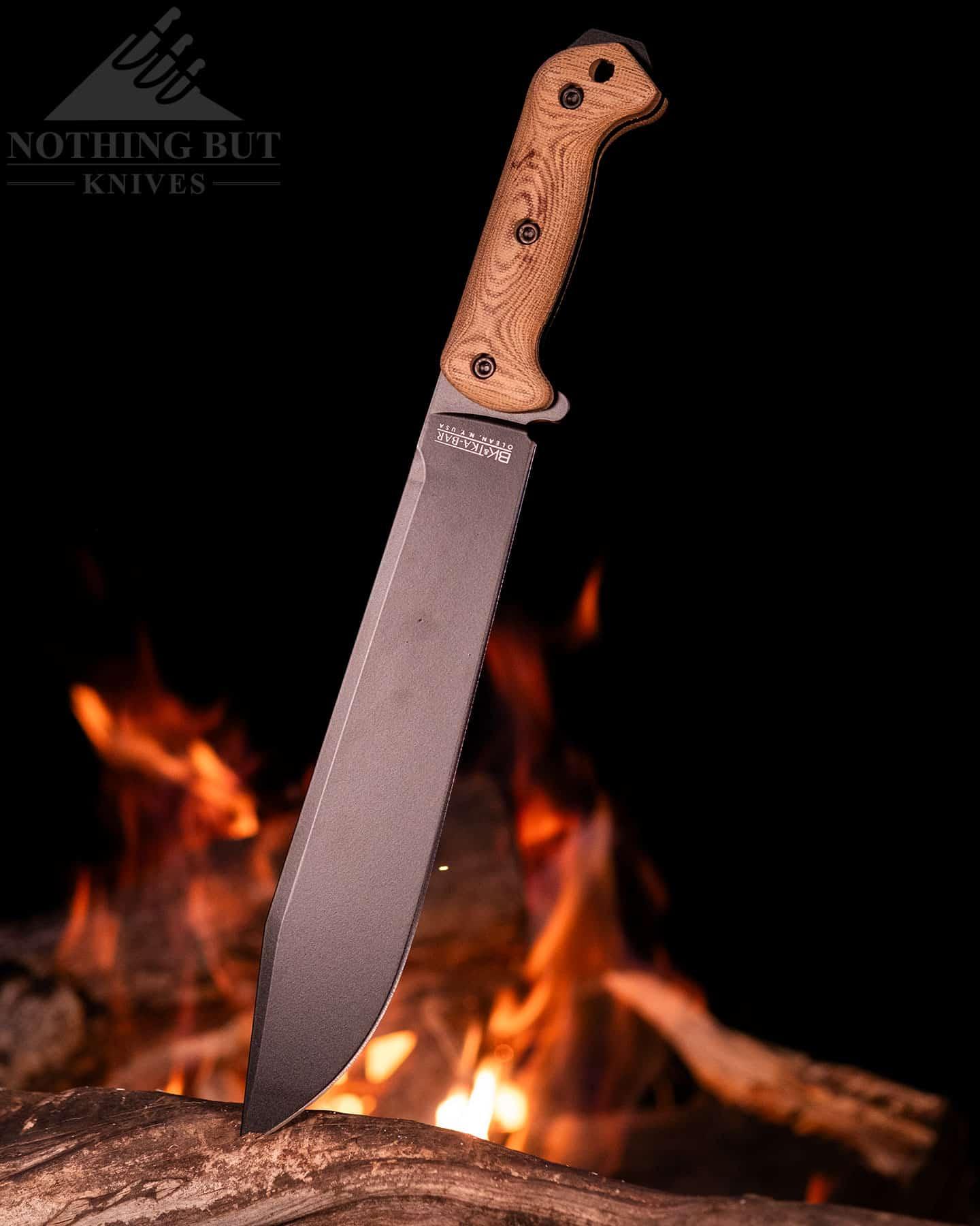 The Ka-Bar Becker BK20 is a big Bowie knife capable of hard work.