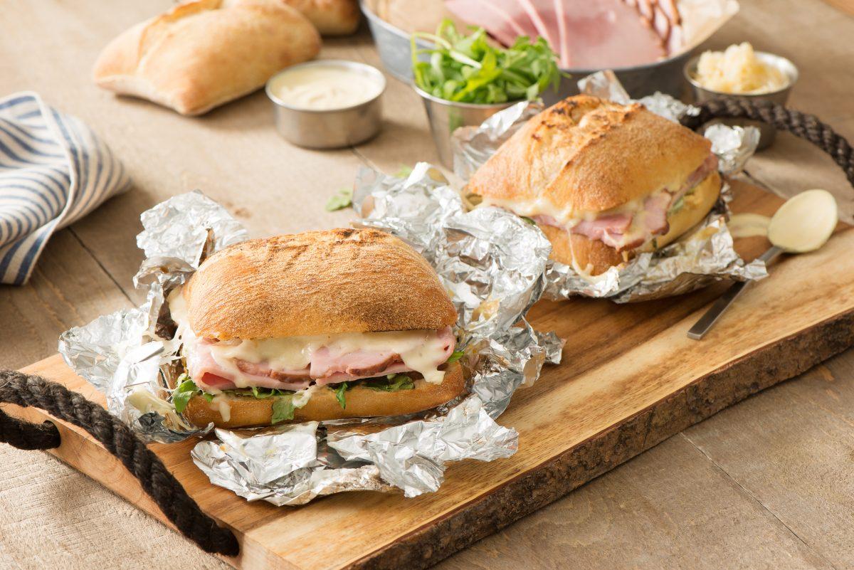 Ham and Sauerkraut Campfire Sandwich