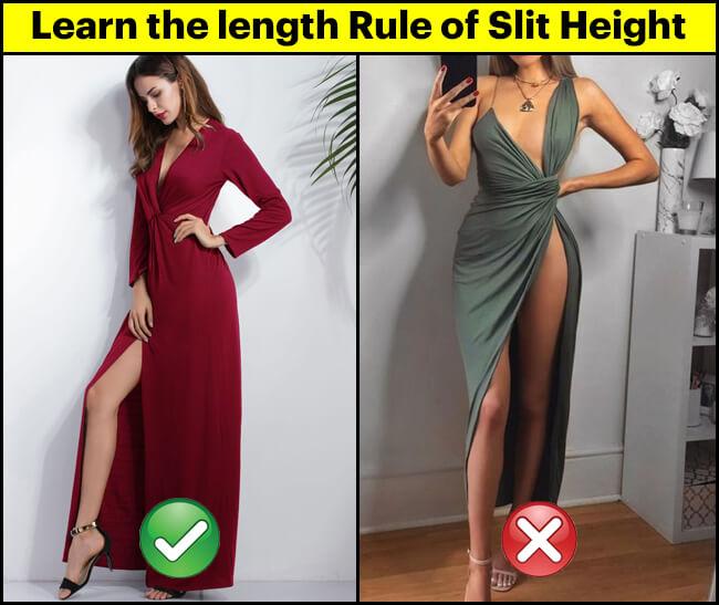 Tips to wear High Slit Party Dress