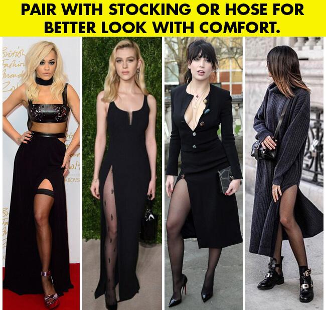 Your Guide To Wearing High Slit Dresses