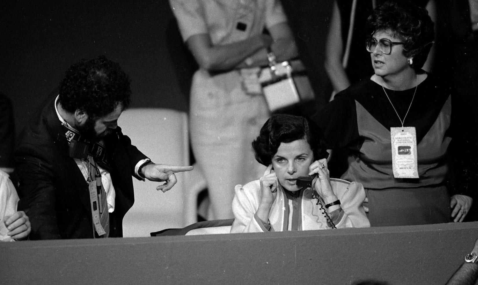 Mayor Dianne Feinstein at the 1984 Democratic National Convention held at Moscone Center in San Francisco