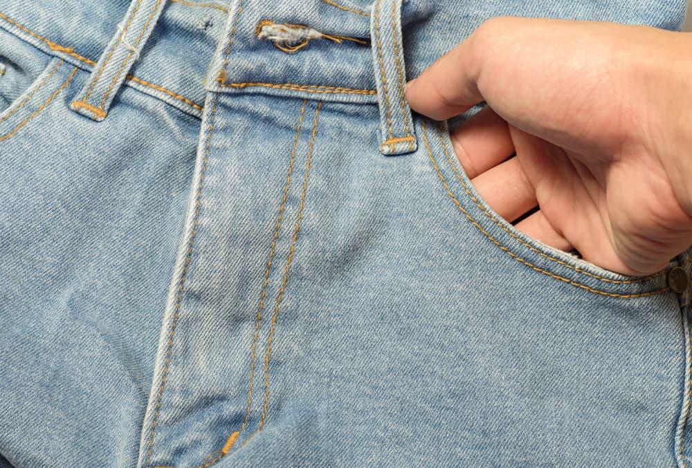 hand in pocket of jeans