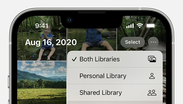 The Both Libraries view selected on an iPhone.