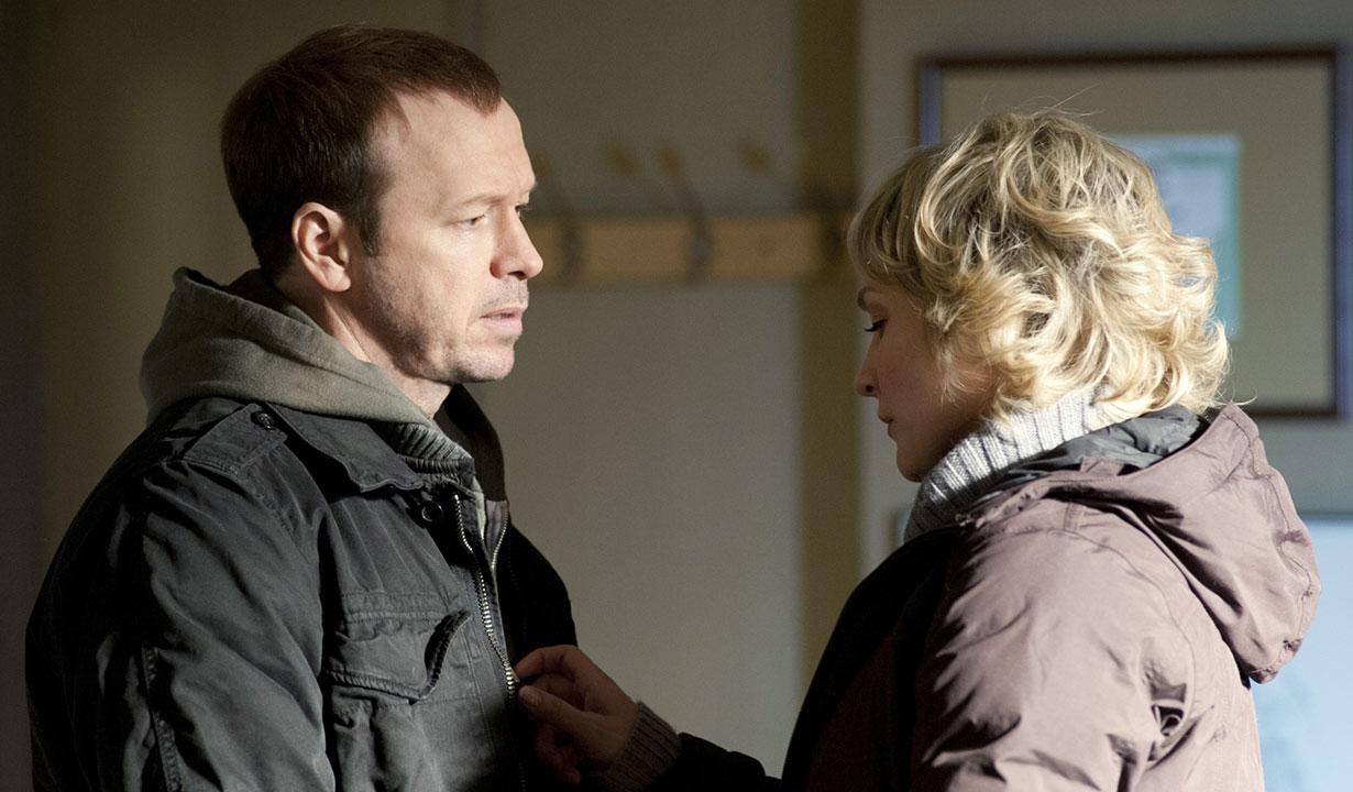 Amy Carlson and Donnie Wahlberg on Blue Bloods