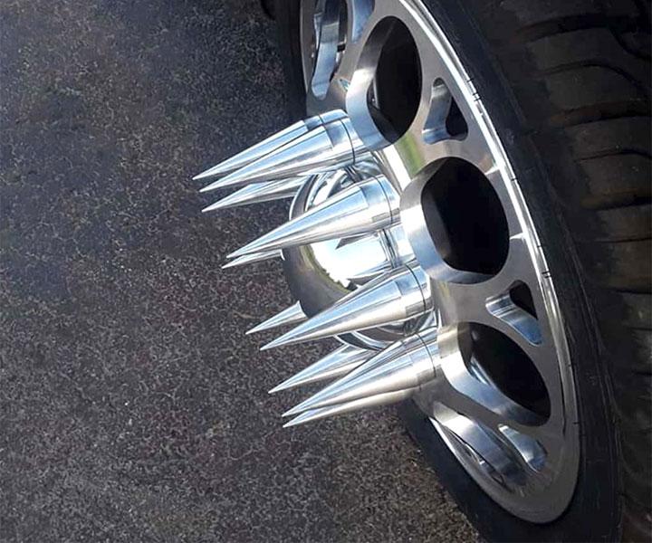 Why Do Some Trucks Have Spikes on Their Wheels?