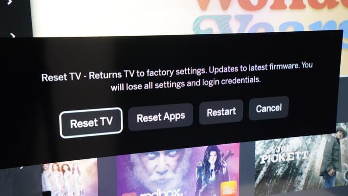 Vizio TV reset tile