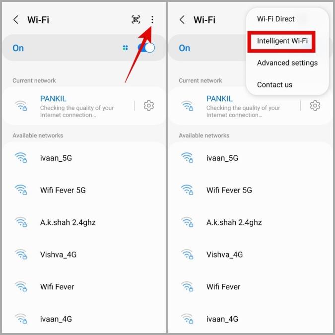 Intelligent Wi-Fi on Android