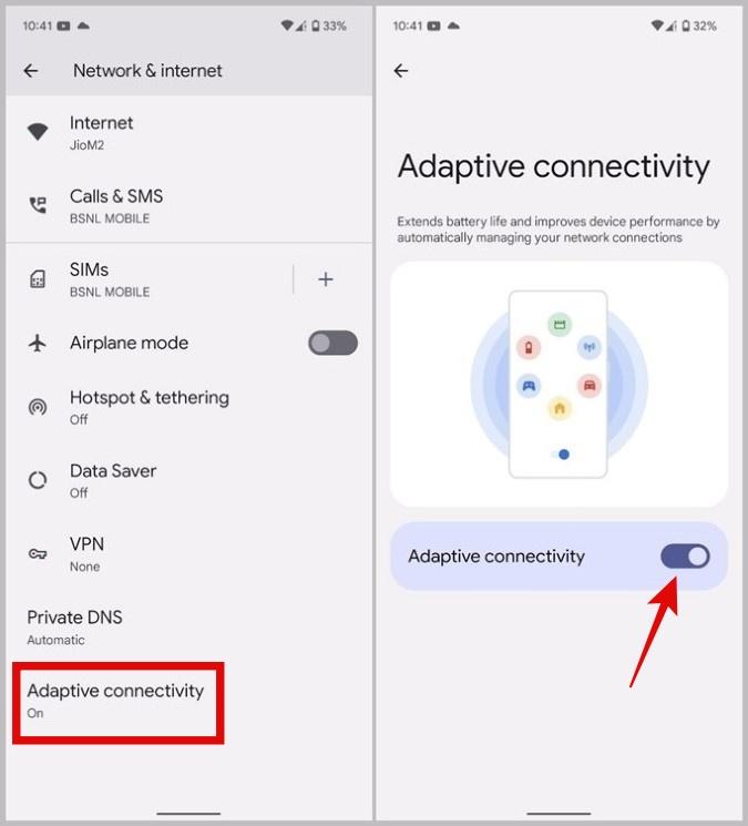 Disable Adaptive Connectivity on Pixel Phones