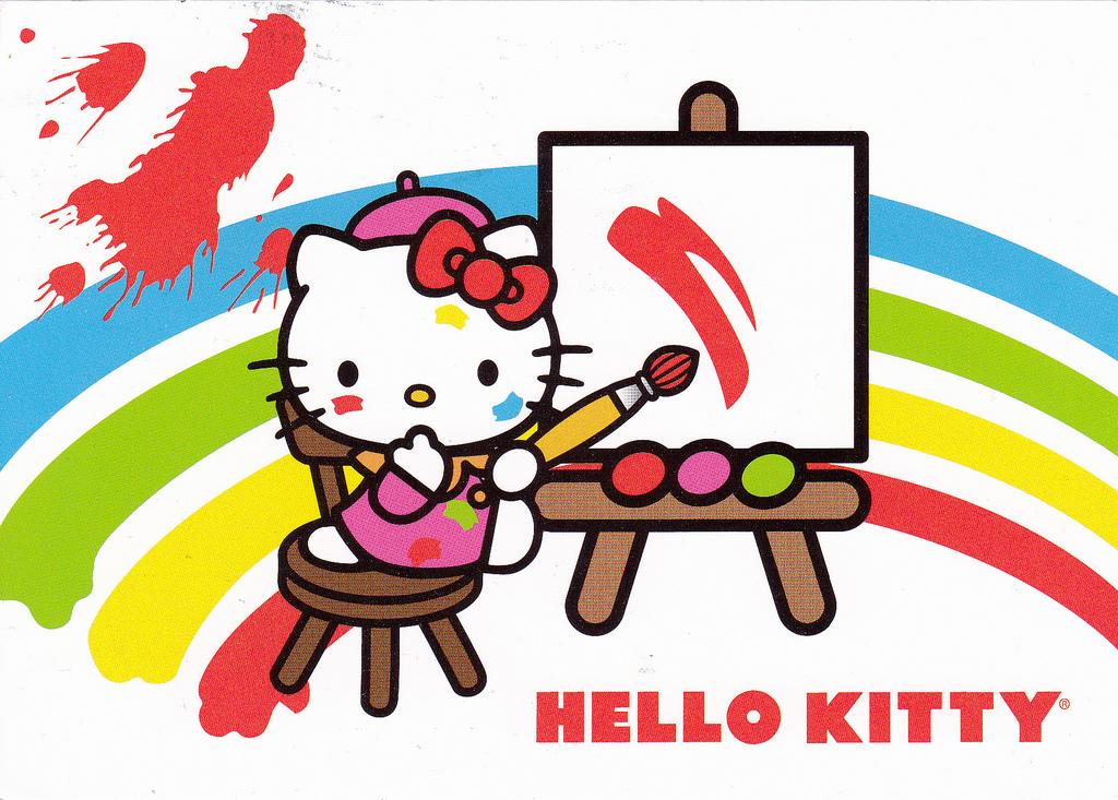 Hello Kitty painting easel