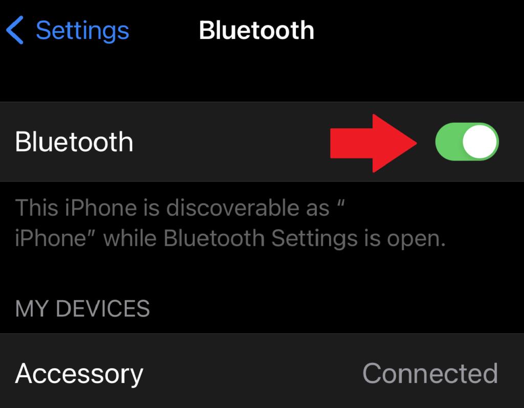 Bluetooth refresh on iOS