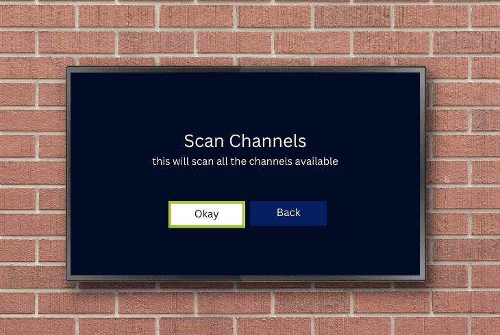 scan for channels on another tv