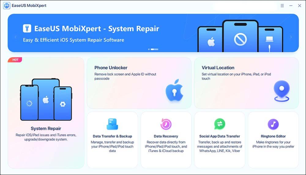 MobiXpert hompage