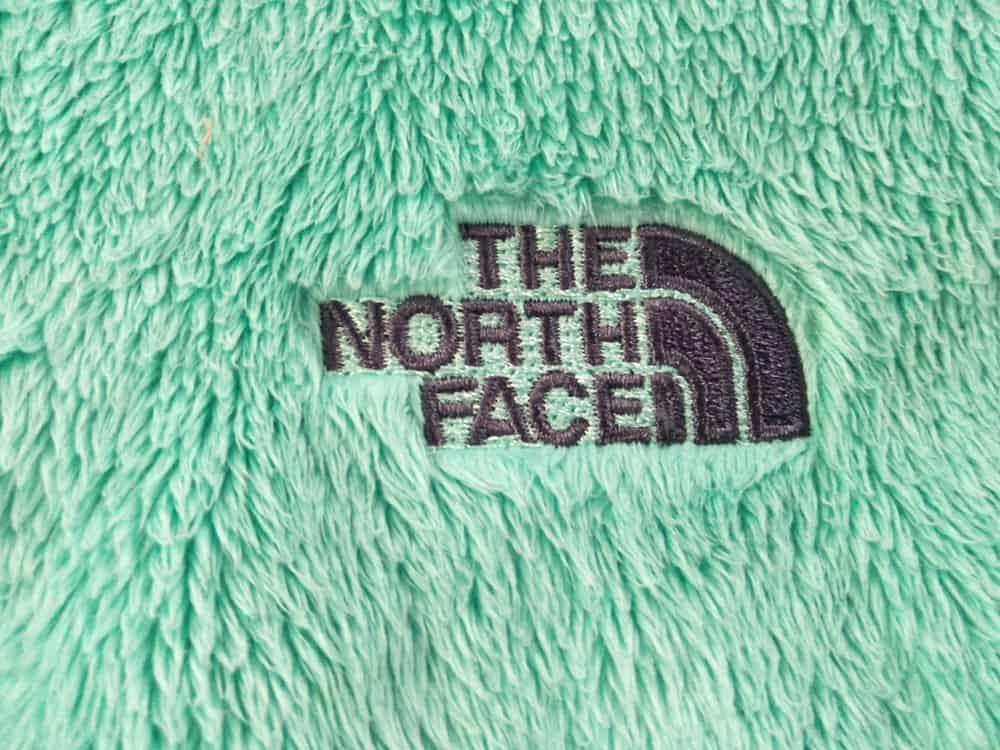 Closeup The North Face logo symbol