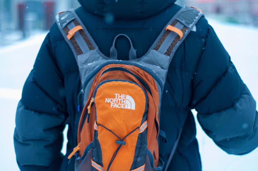 Backpack the north face, close-up