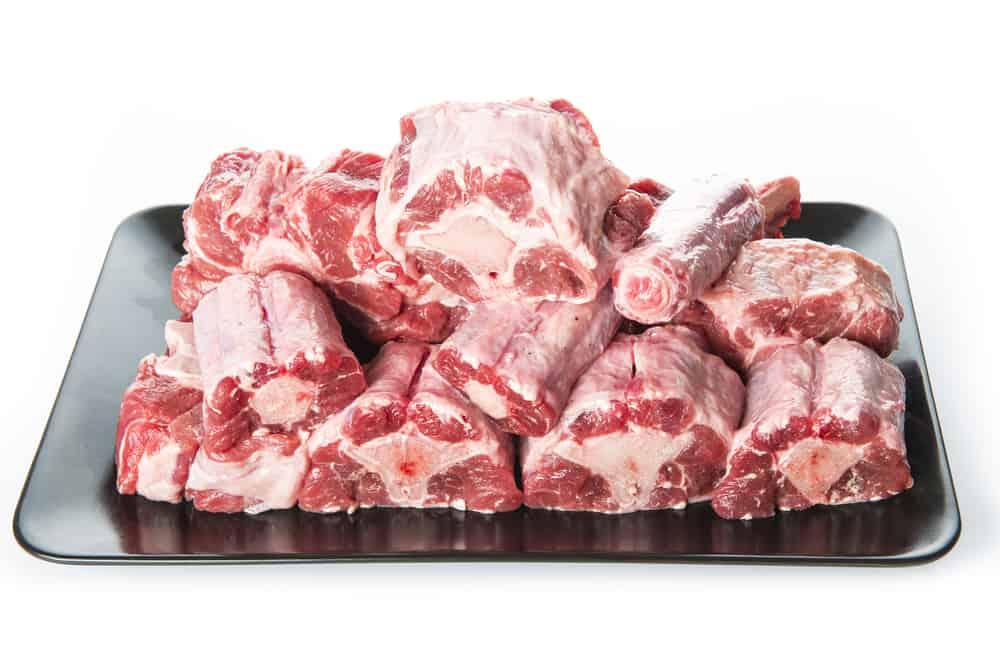 Oxtail isolated on a white background