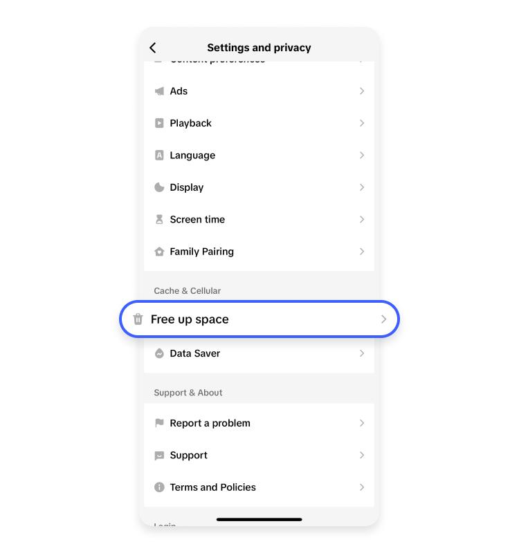 how to clear your TikTok cache on iPhone 3