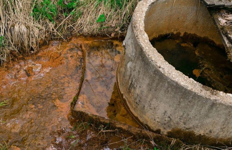 Iron bacteria in well water