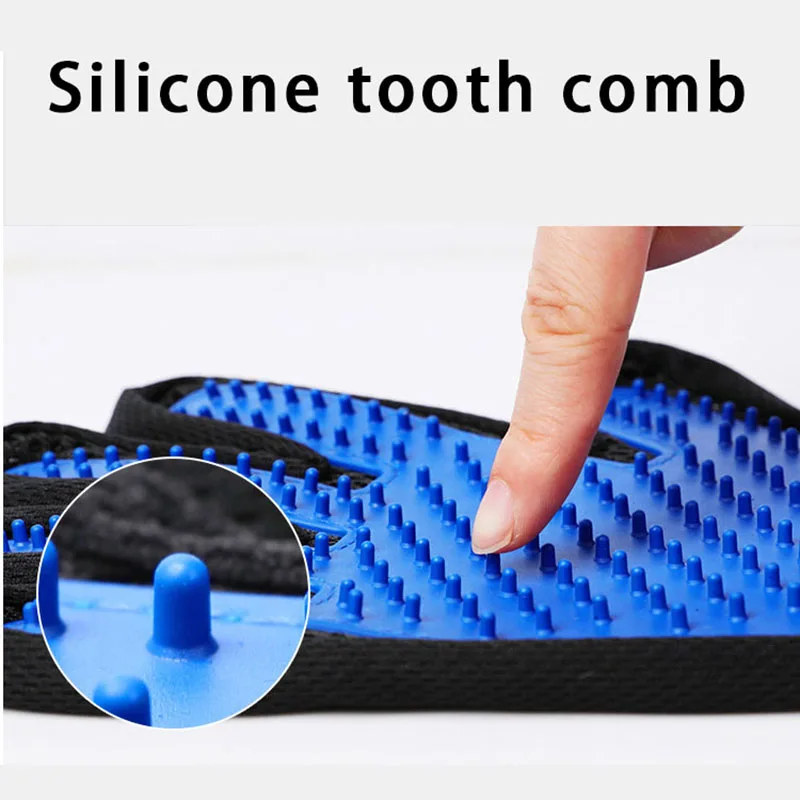 Silicone Gentle Efficient Pet Brush Gloves