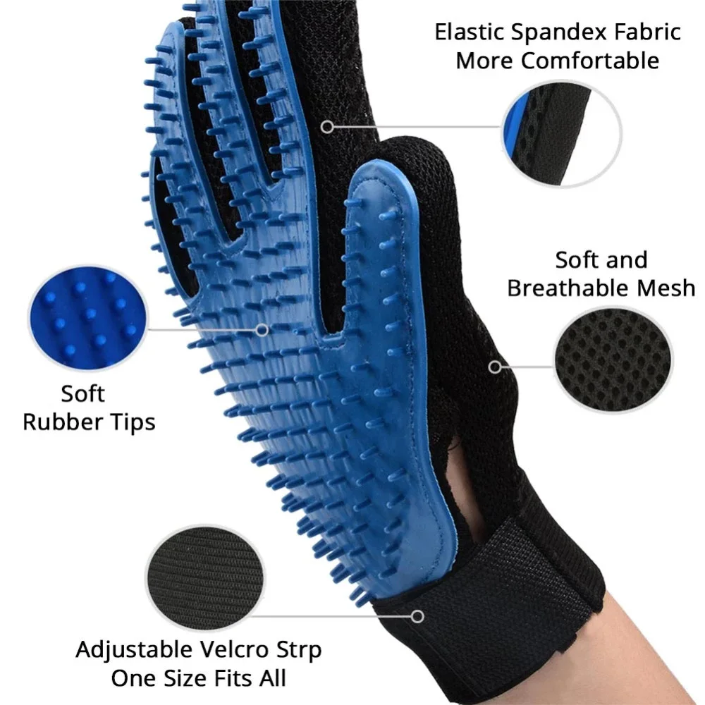 Silicone Gentle Efficient Pet Brush Gloves