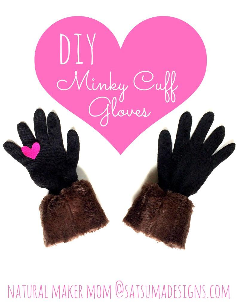 diy minky cuff gloves