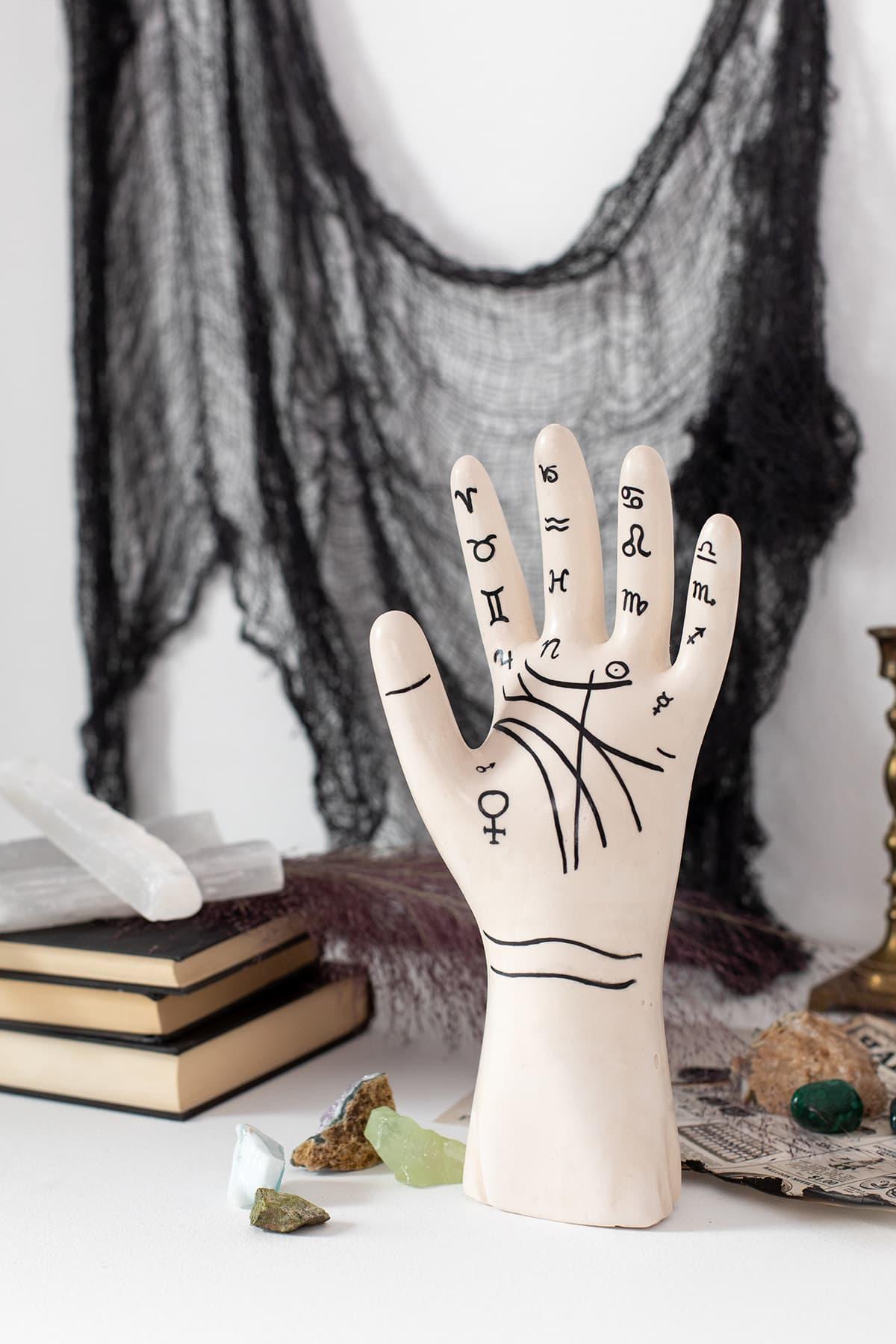 $10 DIY Palmistry Sculpture