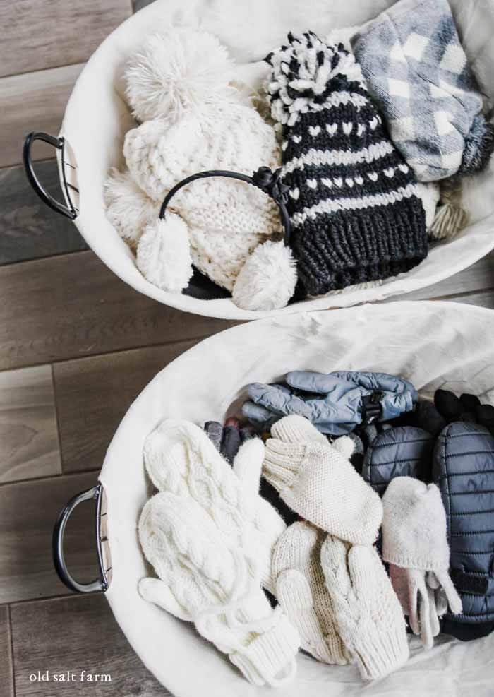 How to Organize Winter Gloves Hats Scarves