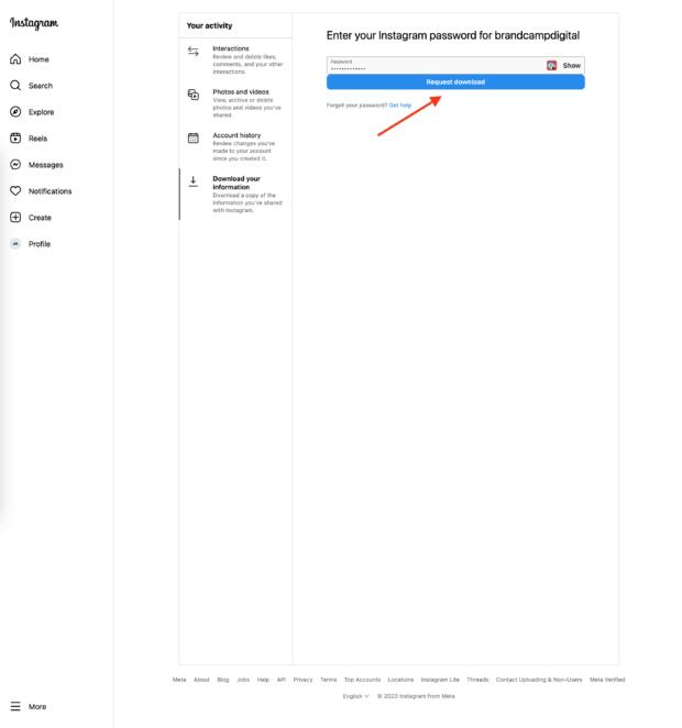 Download information page