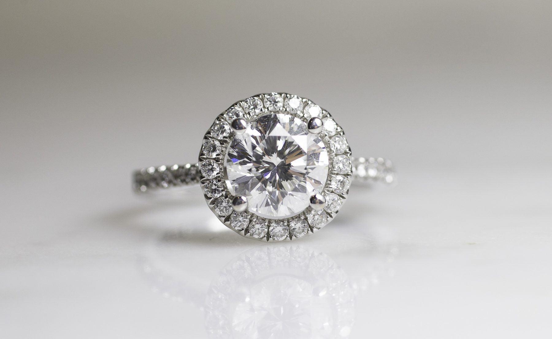 the crown of light diamond ring