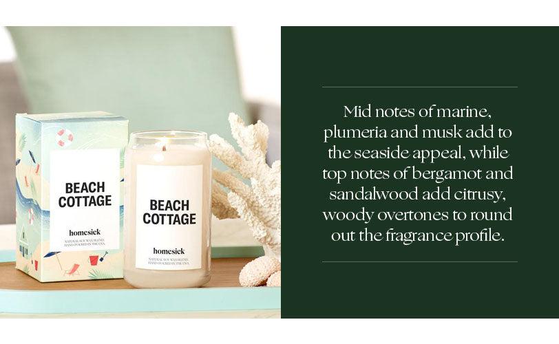 homesick beach cottage candle