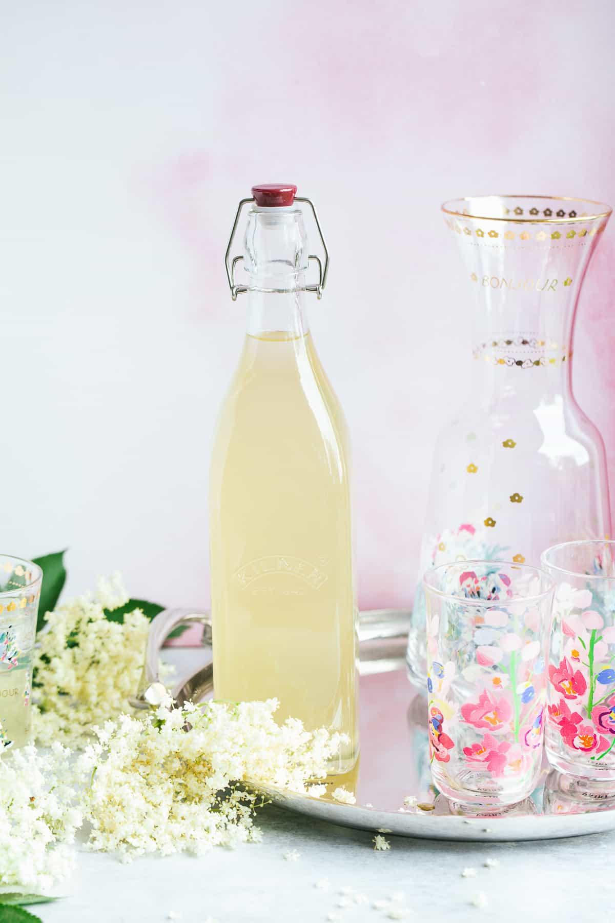 Homemade elderflower pressé.