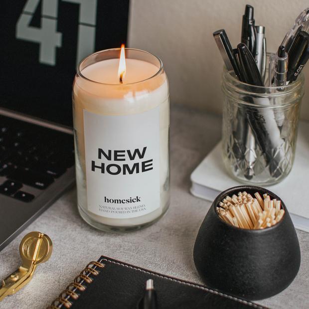 a homesick new home candle
