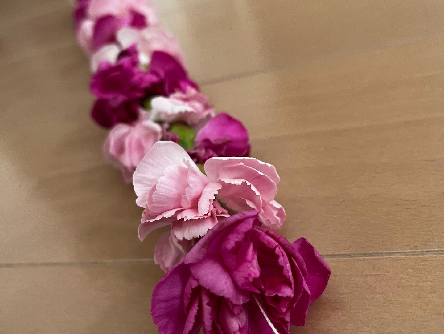 Heliconia flowers used in Lei Day leis