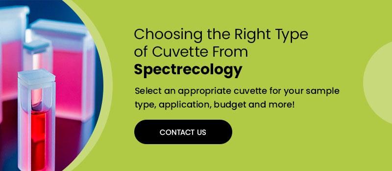 choose the right cuvette from spectrecology