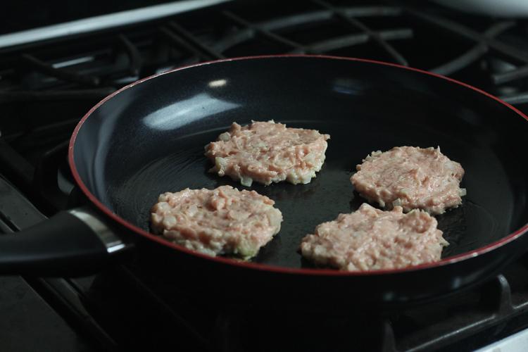 Pork fritters process photo