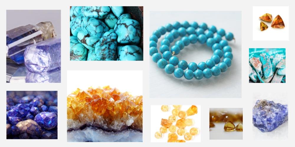birthstones for sagittarians include turquoise, citrine and tanzanite
