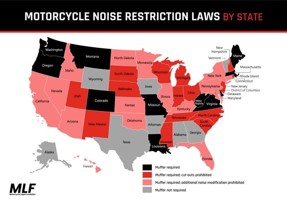 US map showing lane-splitting laws by state