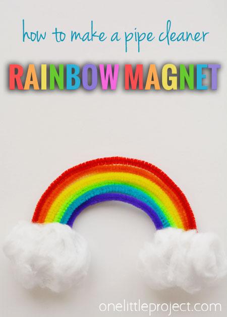 40+ Awesome Pipe Cleaner Crafts - How to Make a Pipe Cleaner Rainbow Magnet