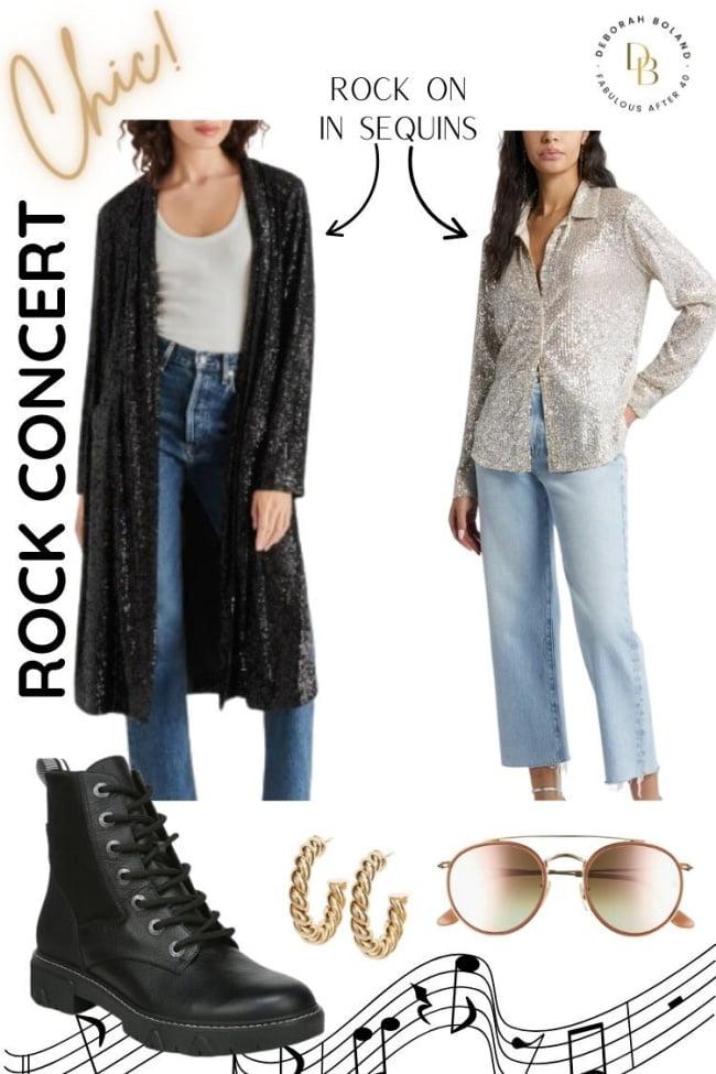 What to Wear to a Rock Concert - sequins