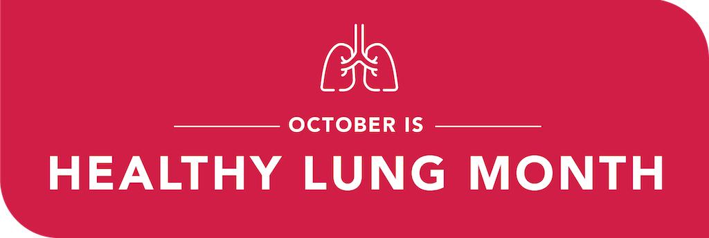 Banner for healthy lung month