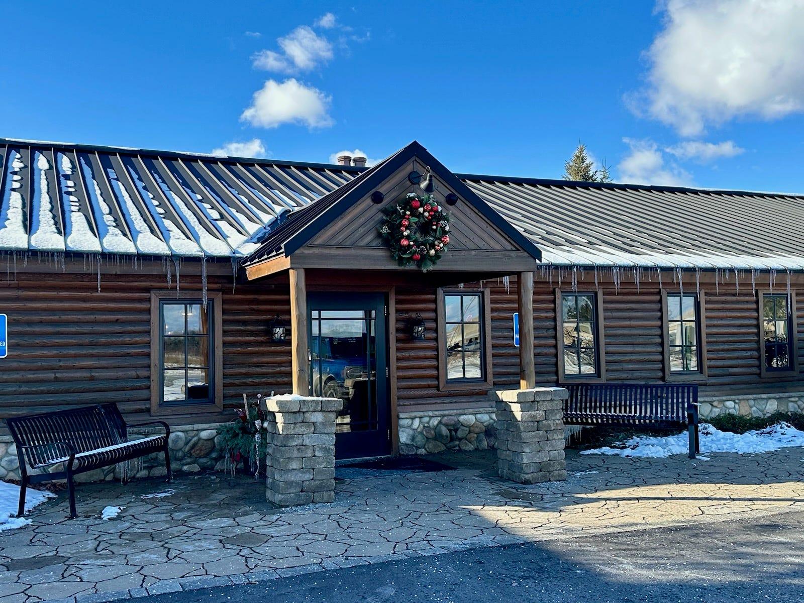 Historic log cabin restaurant Karl