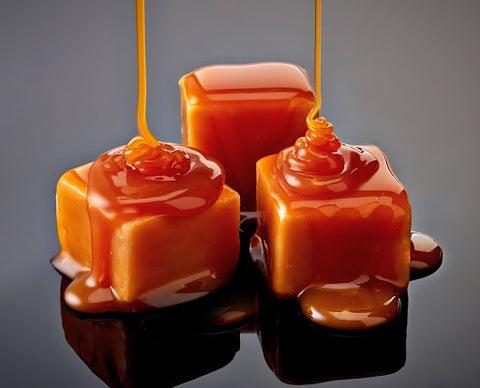 picture of sticky, chewy caramels