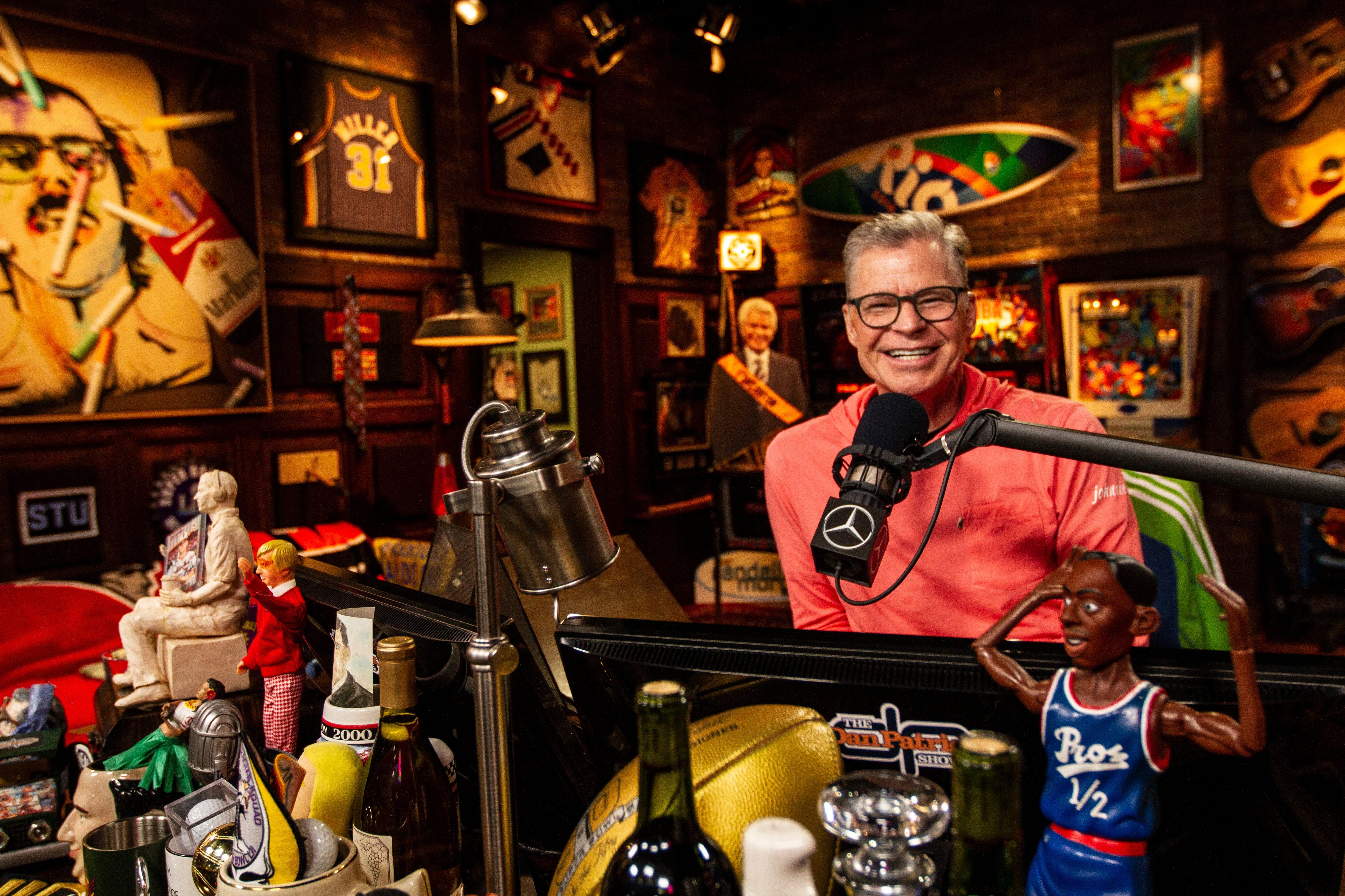 Dan Patrick shown in studio.