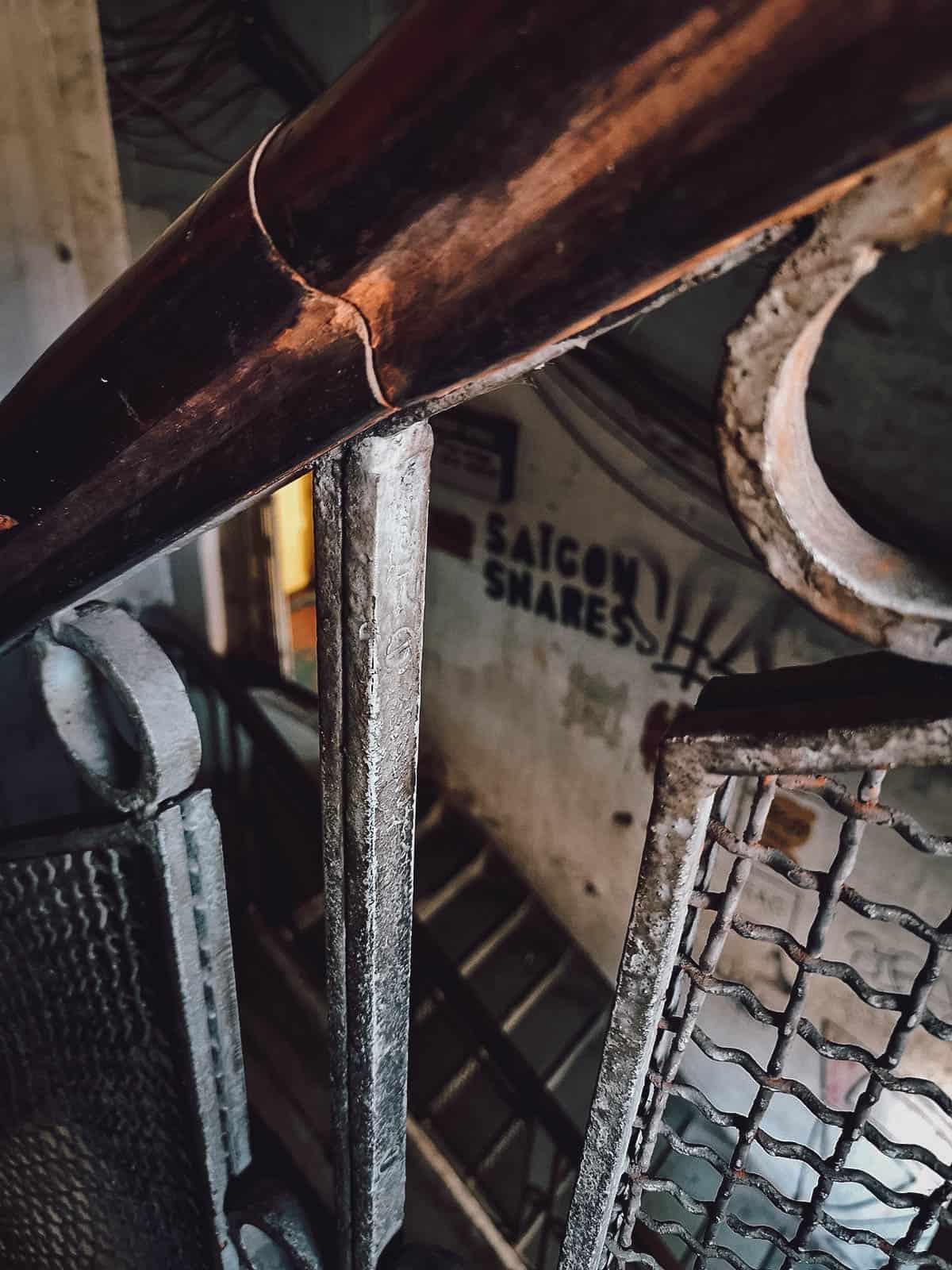 Stairwell inside the Ton That Dam building