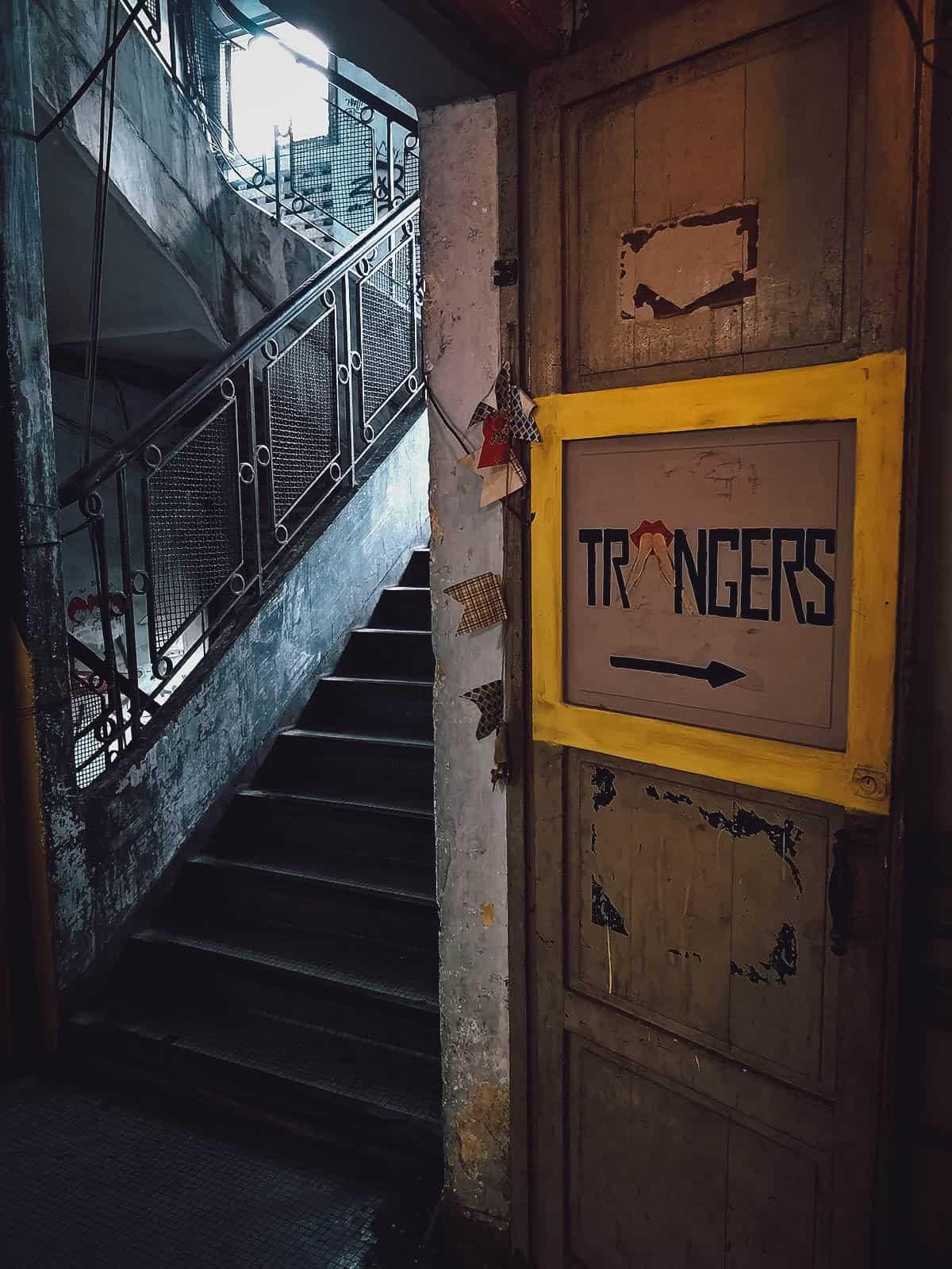 Stairwell inside the Ton That Dam building