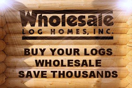 Wholesale logs for your log home or log cabin