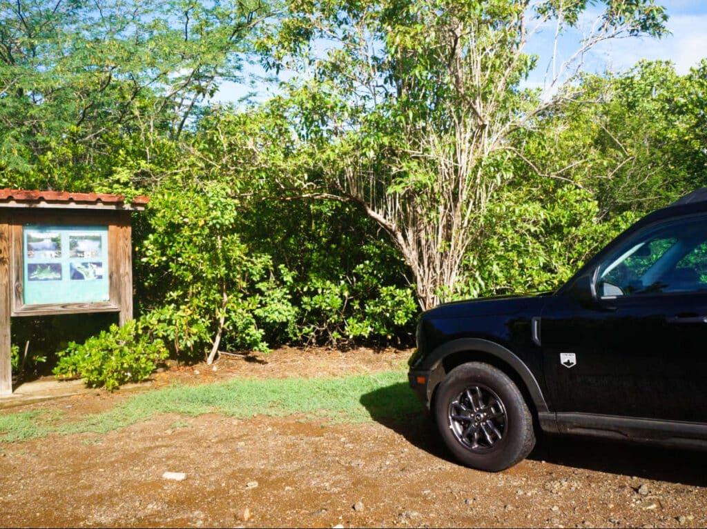 A rental car in Culebra, Puerto Rico